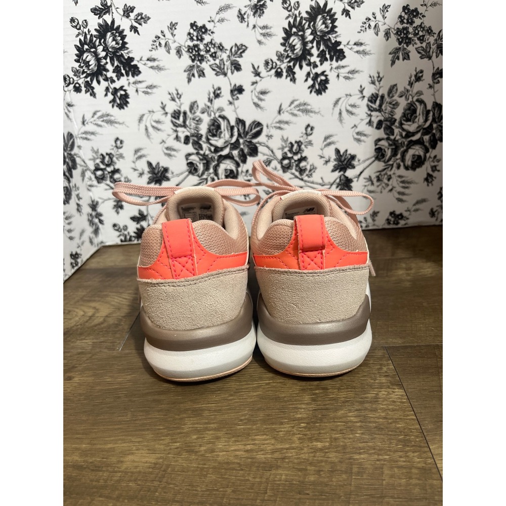 New Balance 009 Womens Peach Pink Coral Sneakers WS009SO1 Size 8 - Picture 3 of 6